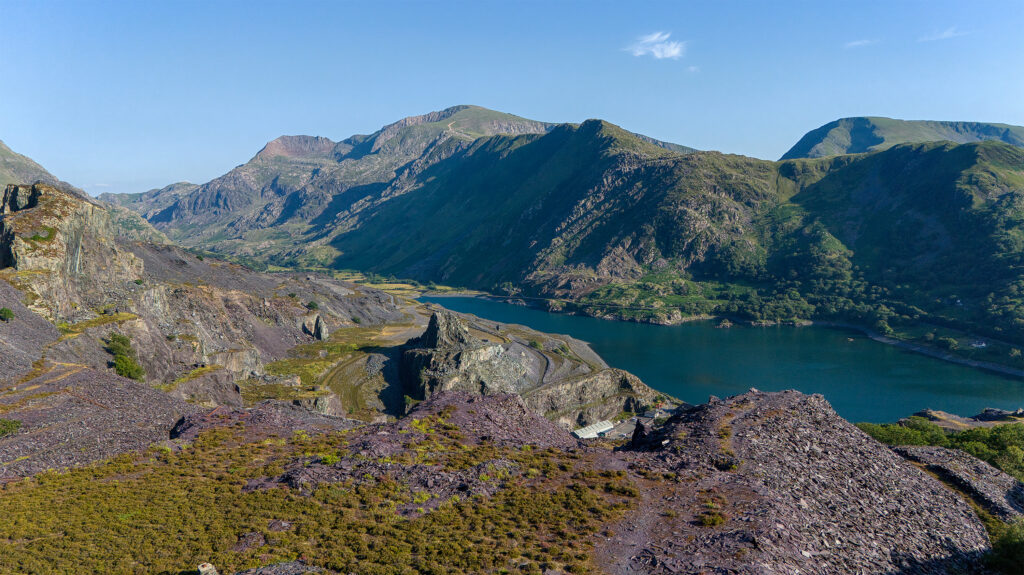 default dinorwic slate quarry mountain lake