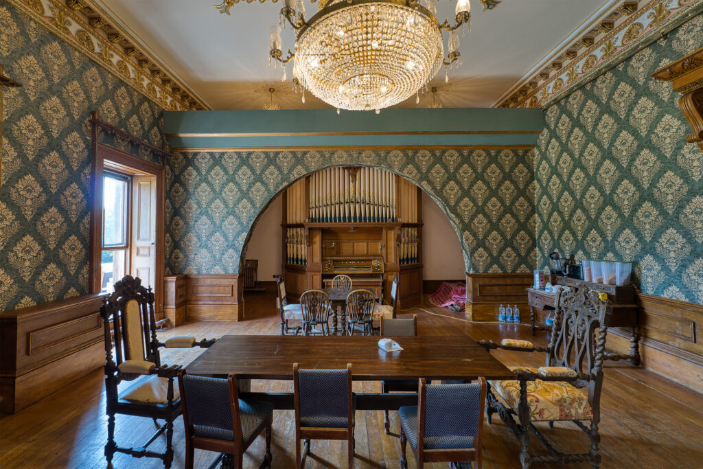 Plas Glynllifon Mansion – Organ room copy plas glynllifon organ room
